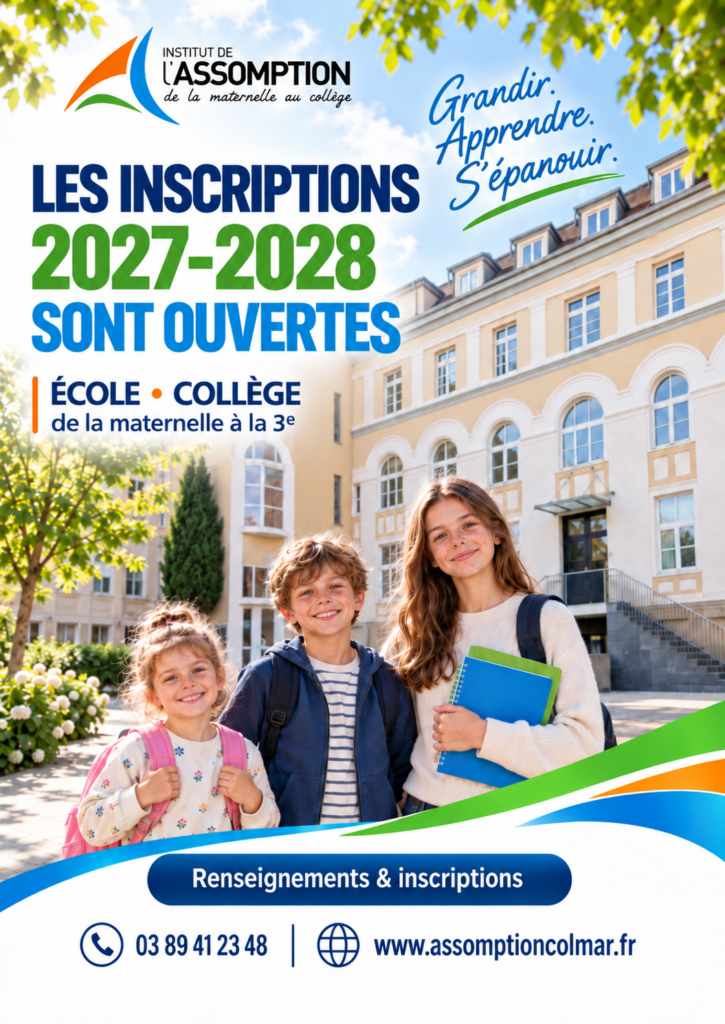 Affiche inscriptions